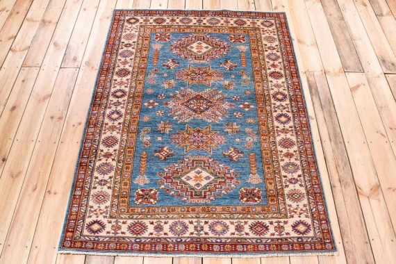10995 Fine Afghan Kazak Rug 128x183cm (4.2 x 6ft)