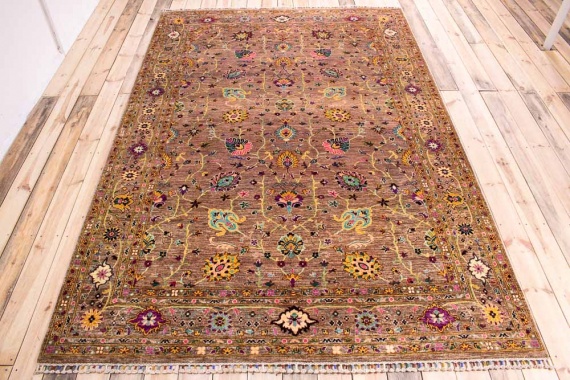 11286 Fine Afghan Sultan Carpet 202x300cm (6.7 x 9.10ft)
