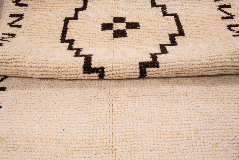 11160 Vintage Kurdish Herki Carpet Runner Rug 100x403cm (3.3 x 13.2ft)
