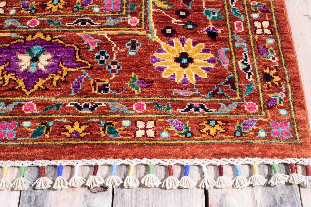 11279 Fine Afghan Floral Sultan Carpet 209x287cm (6.10 x 9.5ft)