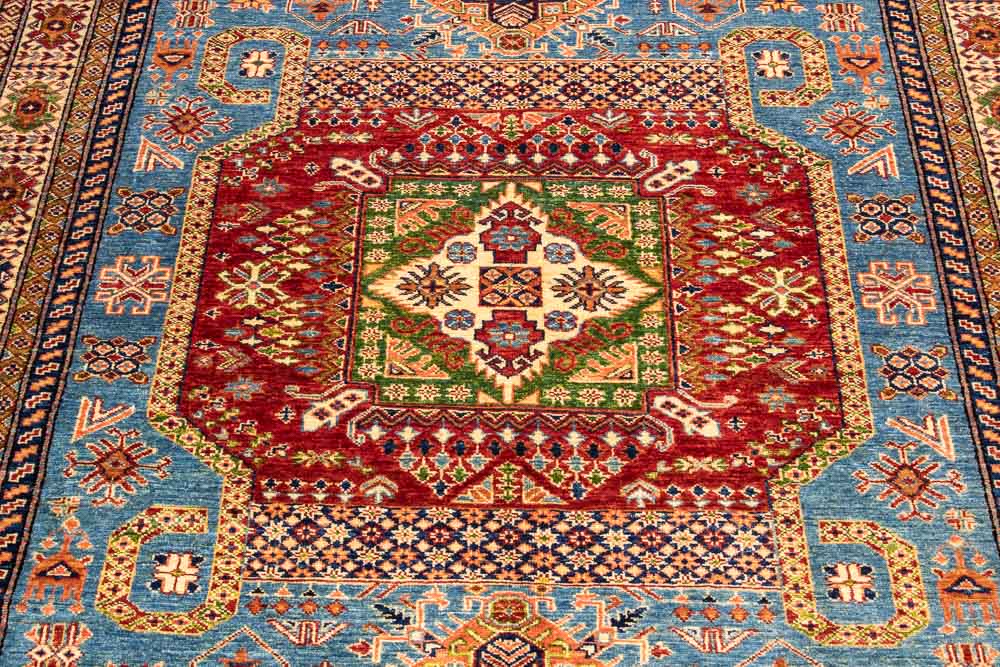 11298 Fine Afghan Kazak Rug 173x245cm (5.8 x 8.0ft)