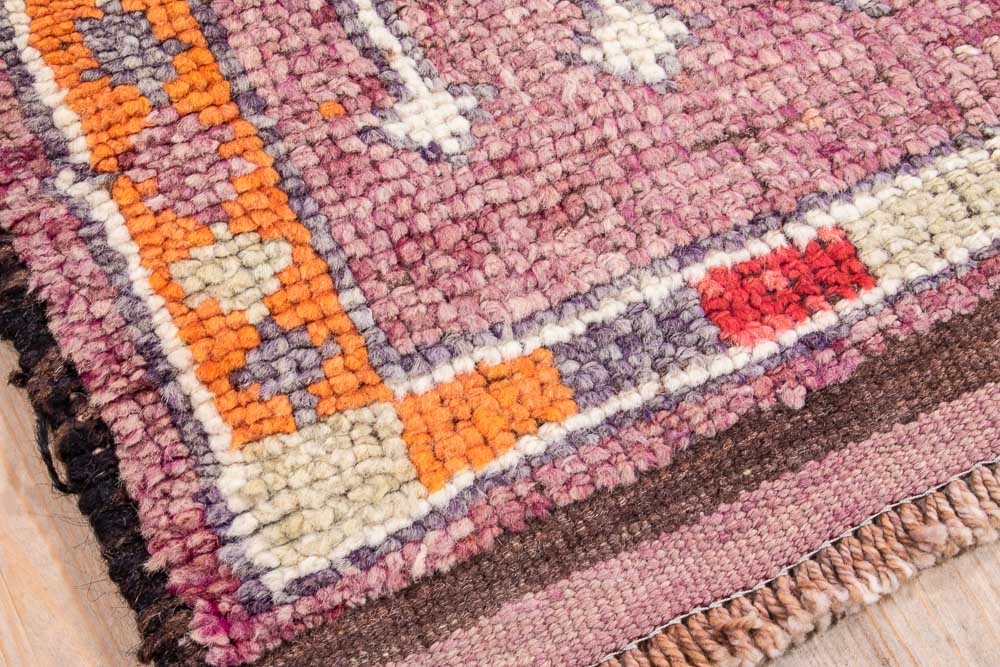 11634 Vintage Kurdish Herki Carpet Runner Rug 91x393cm (3 x 12.7)