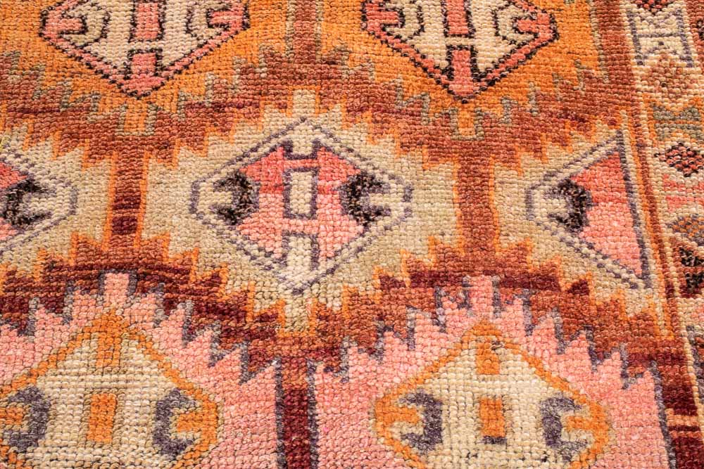 11635 Vintage Kurdish Herki Carpet Runner Rug 88x334cm (2.10 x 10.11ft)