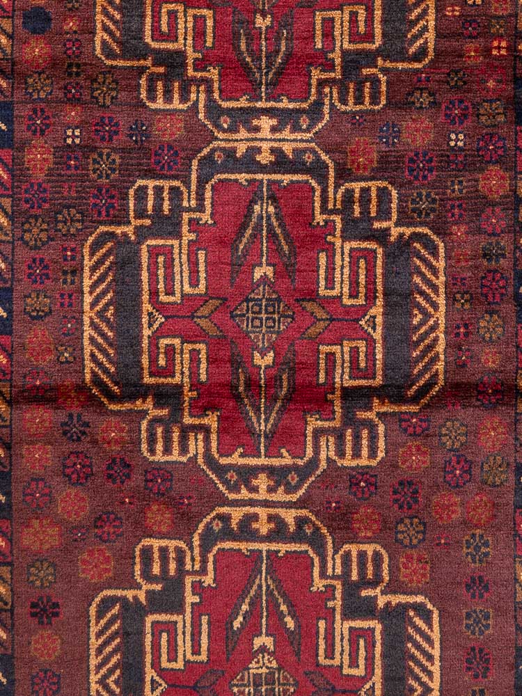 11972 Afghan Herat Baluch Rug 113x184cm (3.8 x 6.0ft)