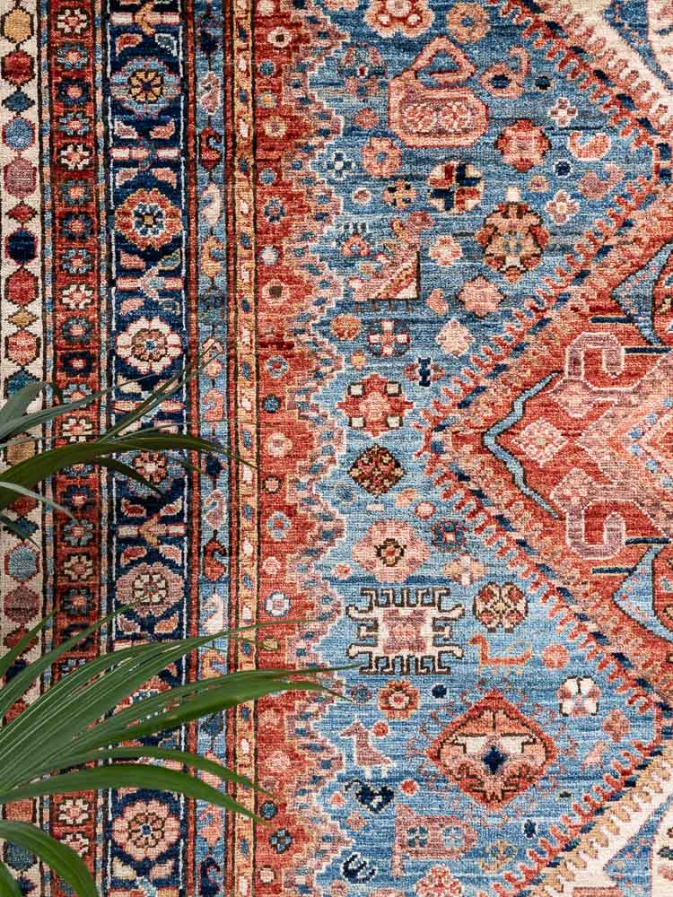 12016 Afghan Ariana Persian Design Carpet 166x248cm (5.5 x 8.1ft)