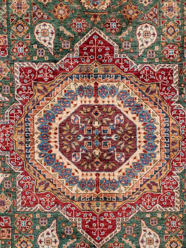 12020 Fine Afghan Mamluk Handknotted Wool Rug 181x268cm (5.11 x 8.9ft)