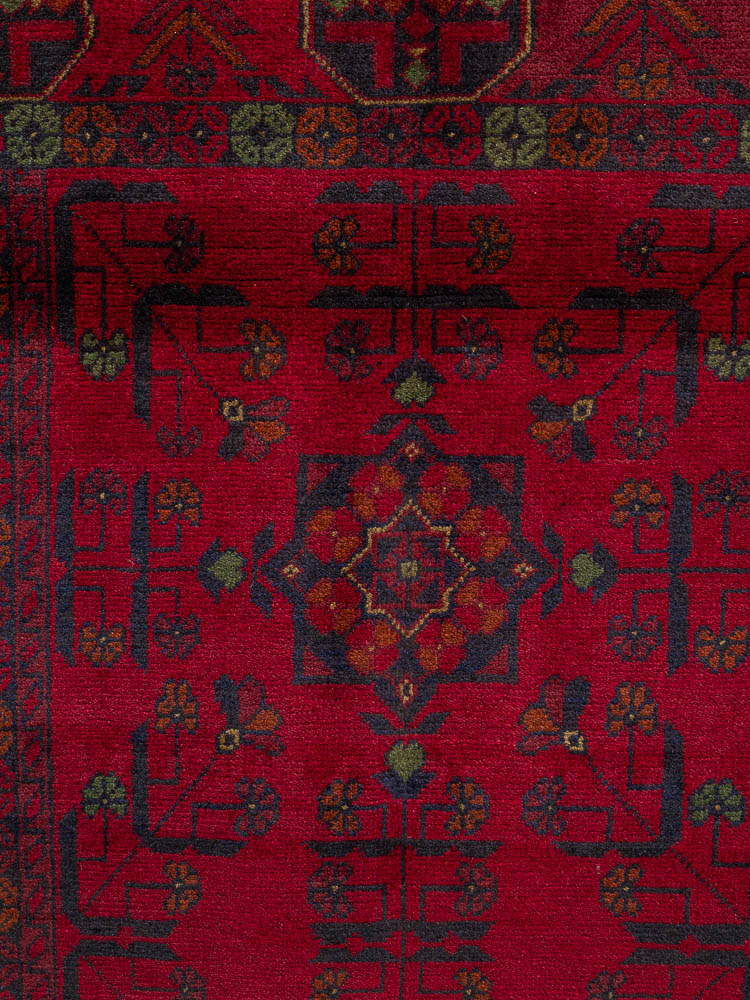 12062 Fine Afghan Khal Mohammedi Pile Rug 105x154cm (3.5 x 5.0ft)