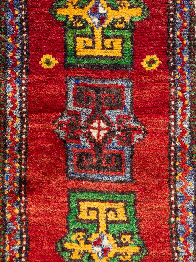 12159 Small Vintage Turkish Cal Handknotted Rug 47x87cm (1.6 x 2.10ft)