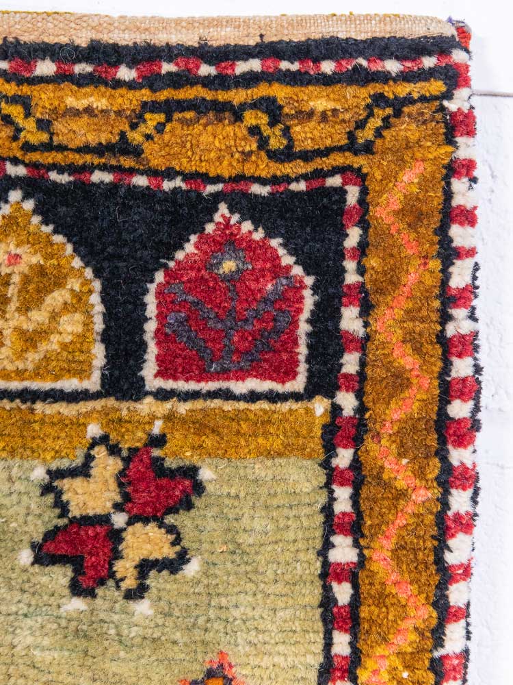 12362 Turkish Cal Vintage Carpet Floor Cushion 59x106cm (1.11 x 3.5ft)