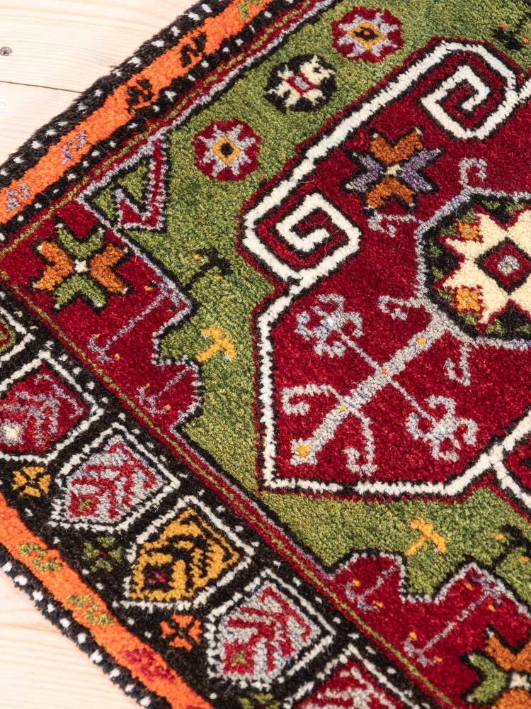 12367 Turkish Cal Vintage Carpet Floor Cushion 50x109cm (1.7 x 3.7ft)