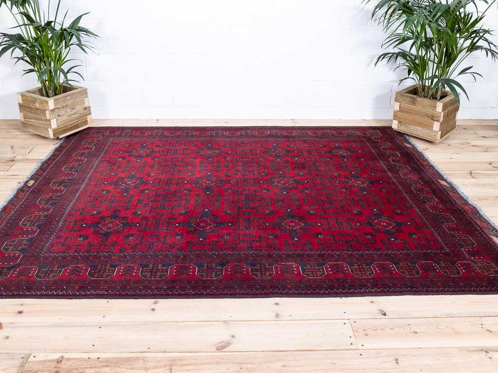 12381 Fine Afghan Khal Mohammedi Pile Rug 180x250cm (5.10 x 8.2ft)