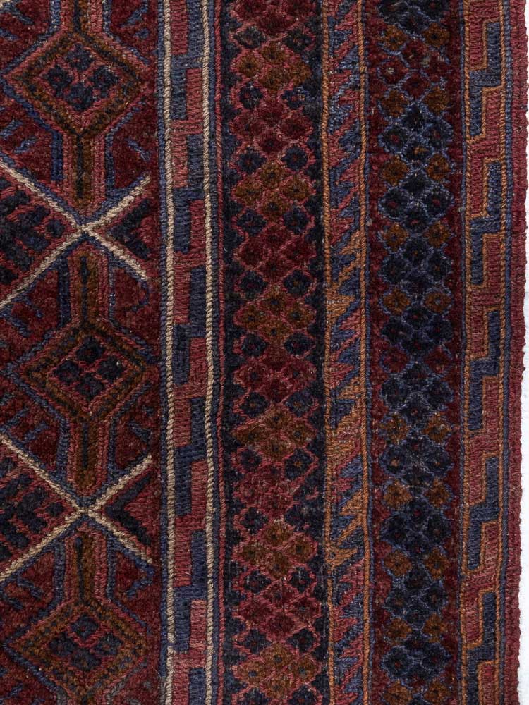 12441 Afghan Mixed Weave Moshwani Rug 152x182cm (4.11 x 5.11ft)