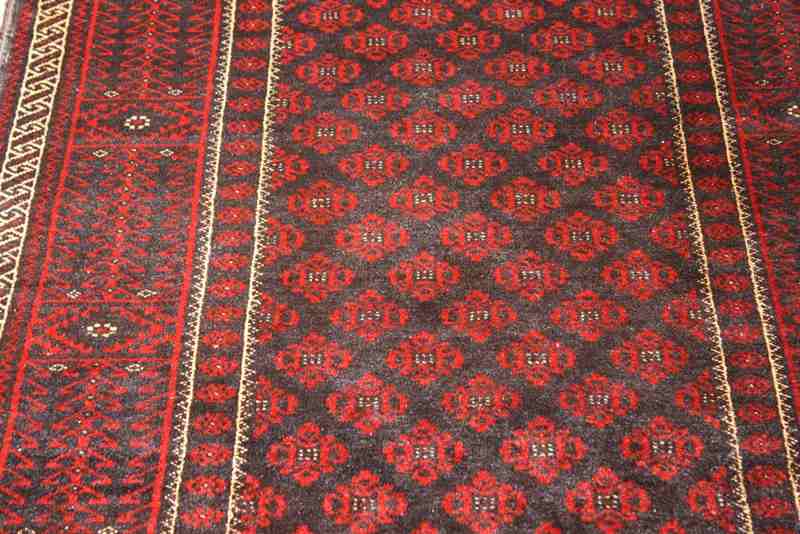6001 Oriental Persian Mashad Baluch Rug 98x198cm (3.2 x 6.6ft)