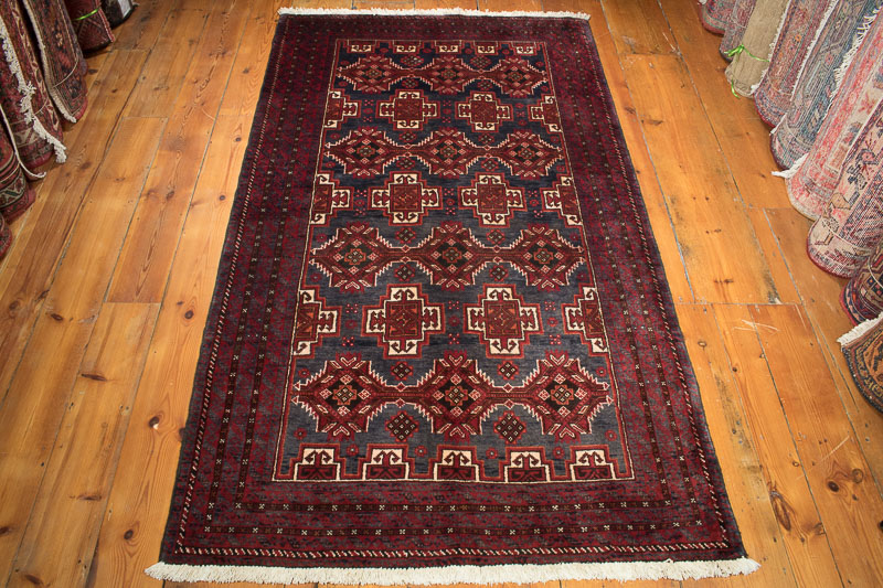 8608 Persian Mashad Baluch Rug 110x192cm (3.7 x 6.3ft)