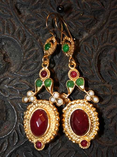 (AE152) Ottoman Design Earrings
