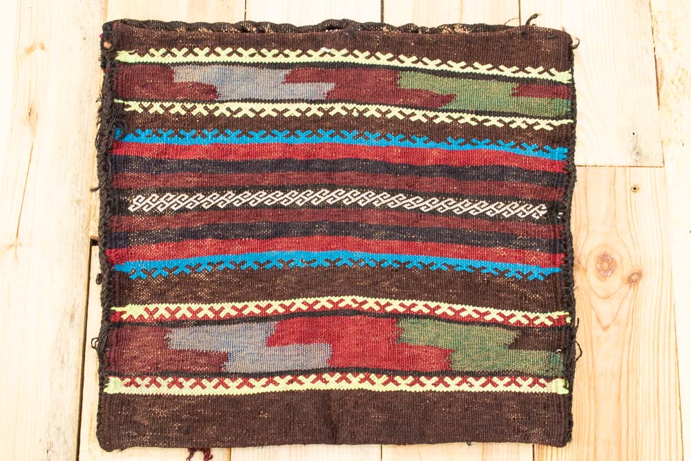 CC1421 Tribal Afghan Baluch Carpet Cushion Cover 38x42cm (1.3 x 1.4ft)