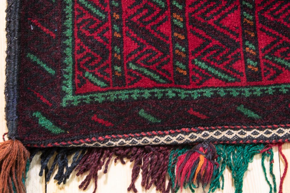 CC1427 Tribal Afghan Baluch Carpet Cushion Cover 45x46cm (1.5 x 1.6ft)