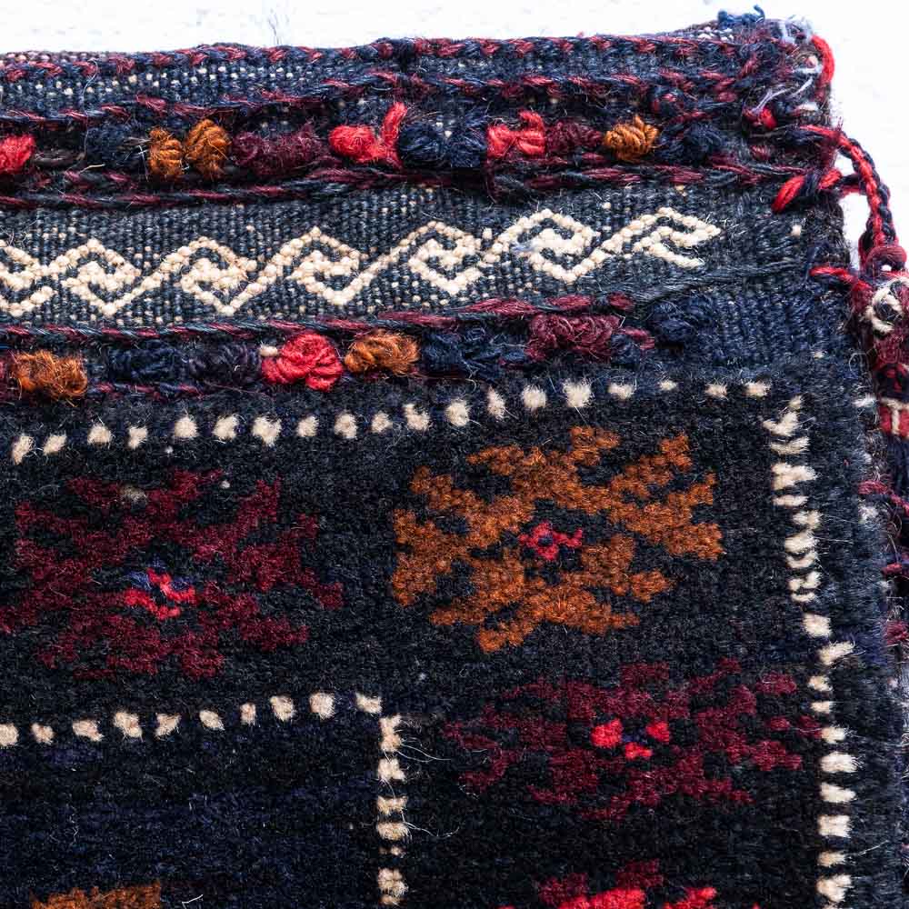 CC1468 Tribal Afghan Baluch Carpet Cushion Cover 39x40cm (1.3 x 1.3ft)