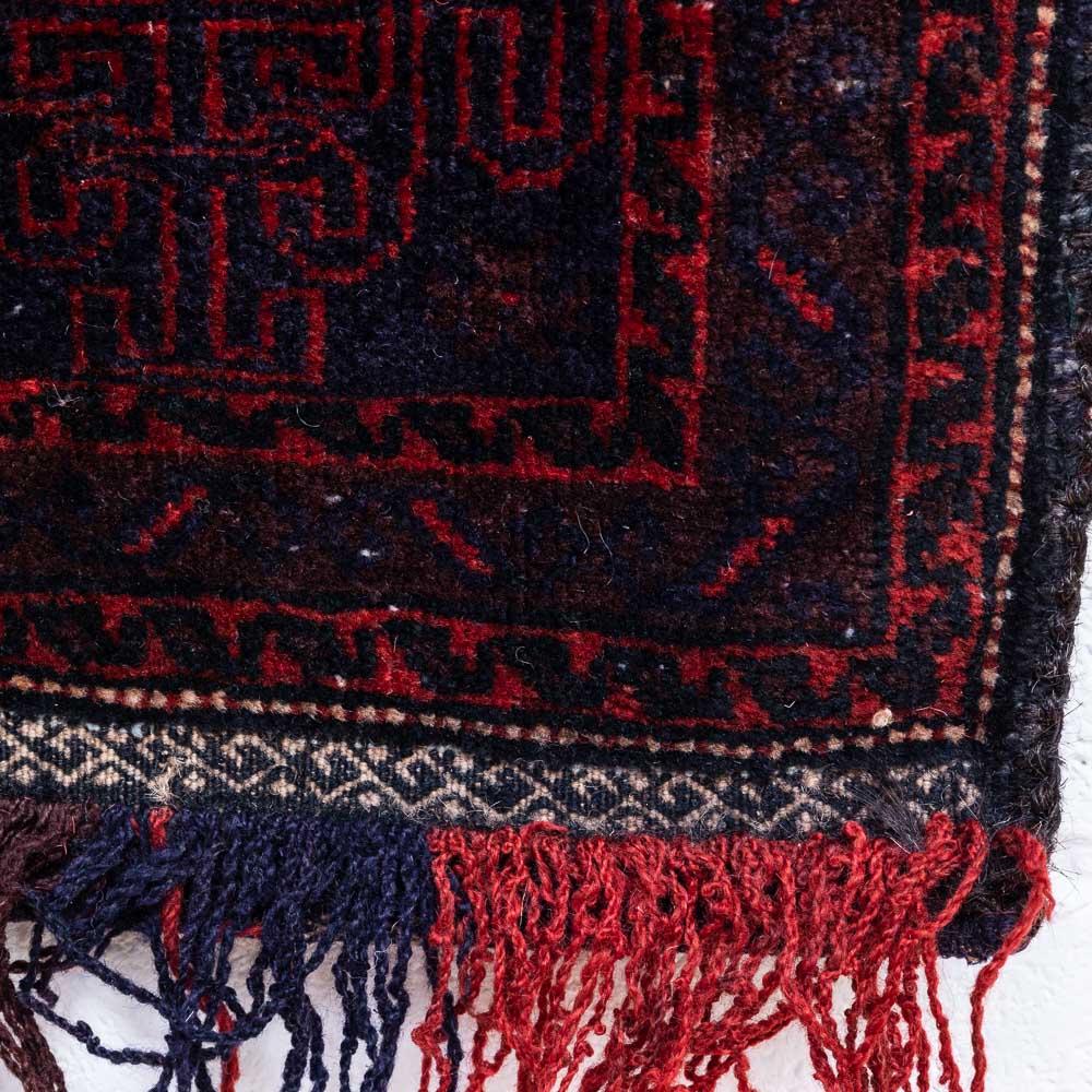 CC1495 Tribal Afghan Baluch Carpet Cushion Cover 35x41cm (1.1 x 1.4ft)