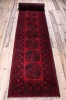 10260 Long Afghan Red Aq Chah Runner Rug 81x577cm (2.8 x 18.11ft)