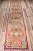 10527 Afghan Vegetable Kilim Runner Rug 89x390cm (2.11 x 12.9ft)