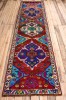 10730 Vintage Kurdish Herki Carpet Runner Rug 98x379cm (3.2½ x 12.5ft)
