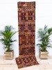 11780 Long Vintage Turkish Maras Kilim Runner Rug 83x444cm (2.8 x 14.6ft)
