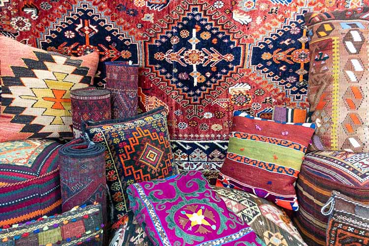 Afghan Turkish Persian Rugs Cushions Suzani Embroideries
