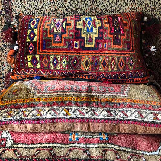Large Turkish & Afghan Floor Cushions