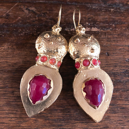 (AE173) Ottoman Design Earrings
