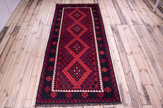 10525 Fine Afghan Ghalmouri Kilim Rug 113x270cm (3.8 x 8.10ft)