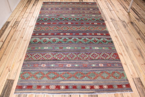 10659 Turkish Selendi Vintage Kilim Rug 186x328cm (6.1 x 10.9ft)