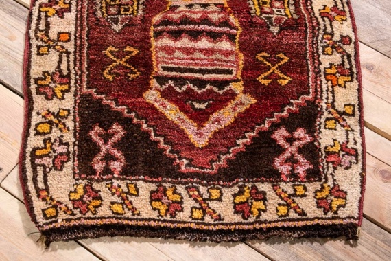 Small Turkish Sivas Rug 54x85cm - Handmade Little Carpet - Signed