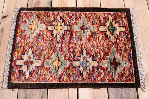 10883 Fine Afghan Ziegler Small Rug 42x60cm (1.4 x 1.11ft)