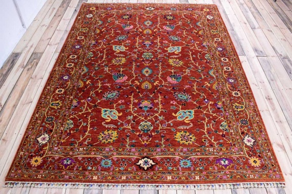 11279 Fine Afghan Floral Sultan Carpet 209x287cm (6.10 x 9.5ft)