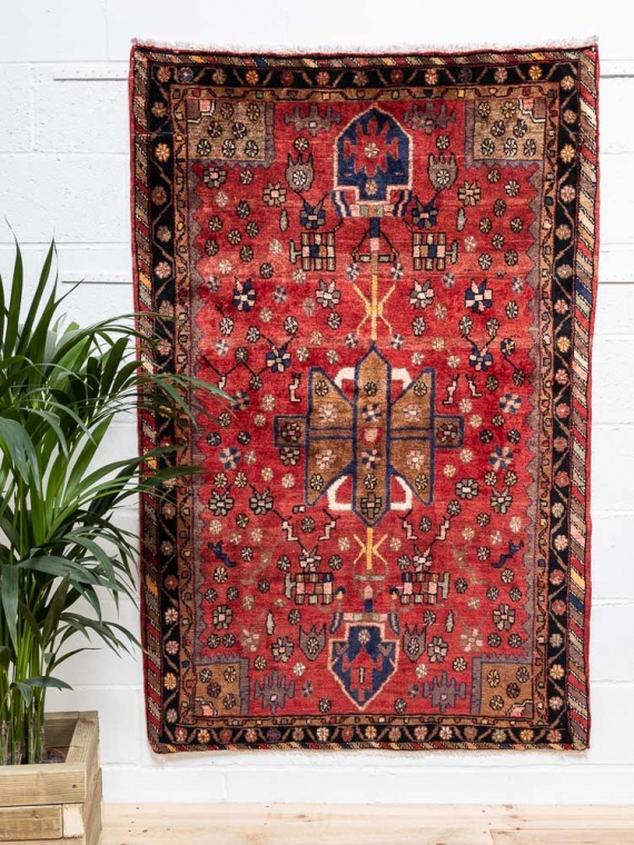 11968 Persian Nahavand Hamadan Rug 117x179cm (3.10 x 5.10ft)