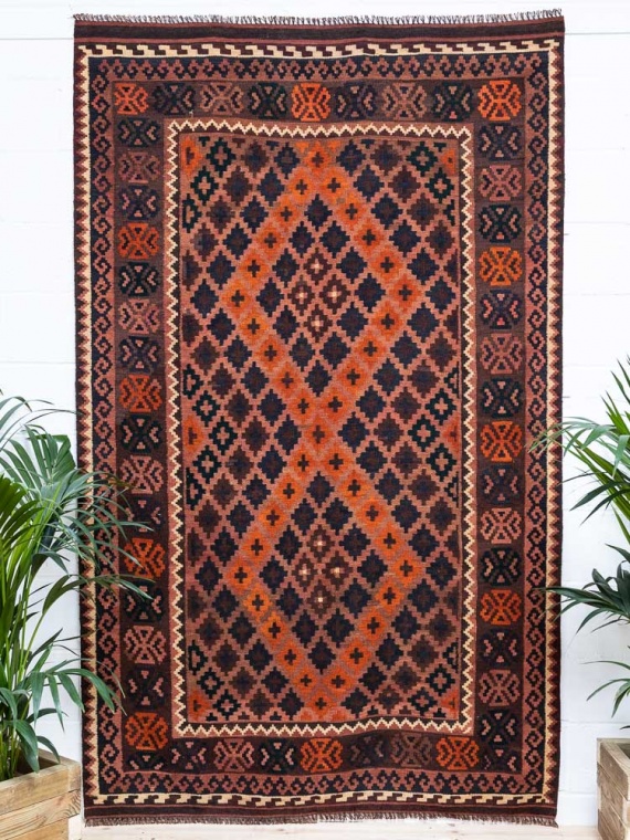 12022 Fine Afghan Ghalmouri Kilim Rug 155x253cm (5.1 x 8.3ft)