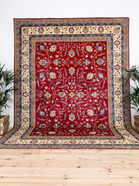 12518 Large Afghan Yakash Kazak Pile Carpet 272x354cm (8.11 x 11.7½ft)
