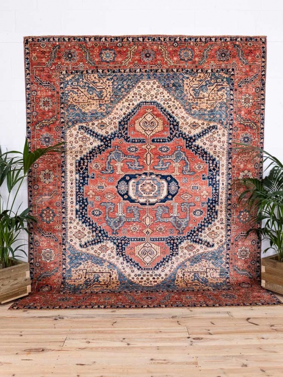 12520 Large Decorative Afghan Ariana Pile Carpet 245x308cm (8.0½ x 10.1ft)
