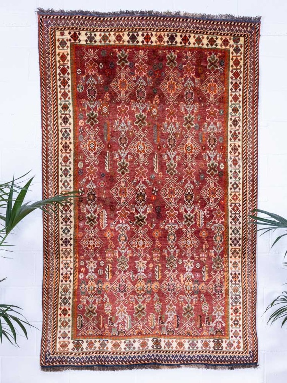 Tribal Top Quality Persian Oriental Kashkuli Qashgai Carpet 155x241cm
