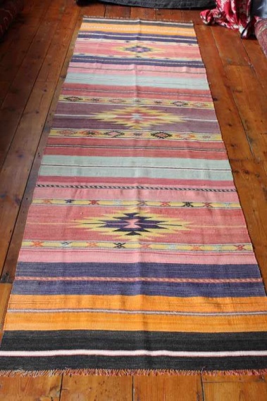 7870 Turkish Acipayam Kilim Runner Rug 95x295cm (3.1 x 9.8ft)