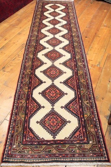 8484 Persian Chenar Oriental Carpet Runner 85x329cm (2.9 x 10.9ft)