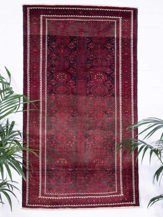 5928 Oriental Mashad Baluch Rug 101x190cm (3.3½ x 6.2½ft)