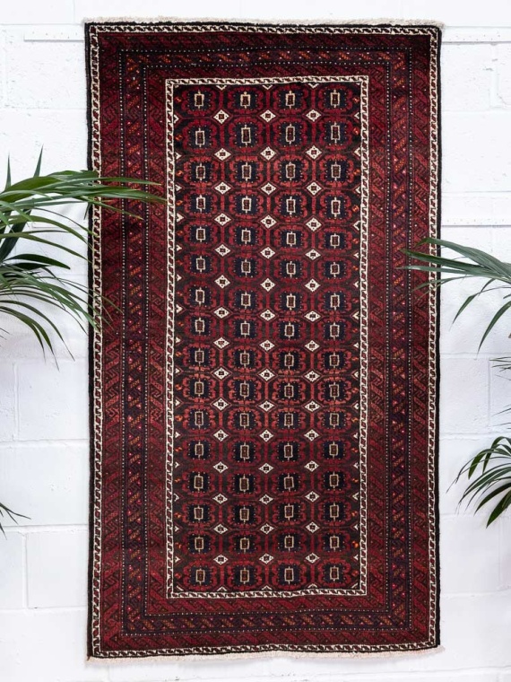 5928 Oriental Mashad Baluch Rug 101x190cm (3.3½ x 6.2½ft)