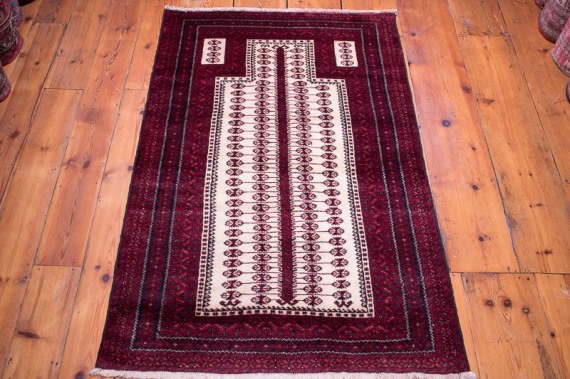 8920 Persian Mashad Baluch Oriental Rug 97x149cm (3.2 x 4.10½ft)