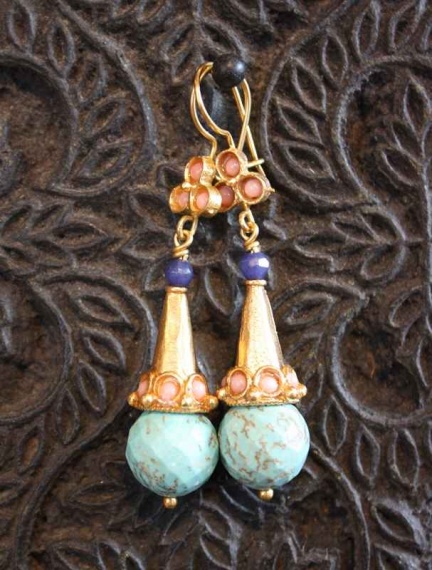 (AE130) Ottoman Design Earrings