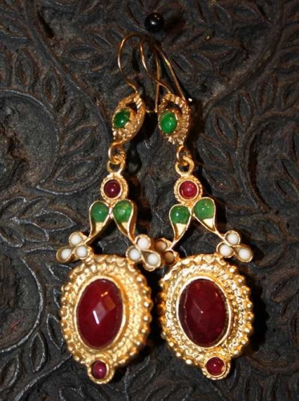 (AE152) Ottoman Design Earrings