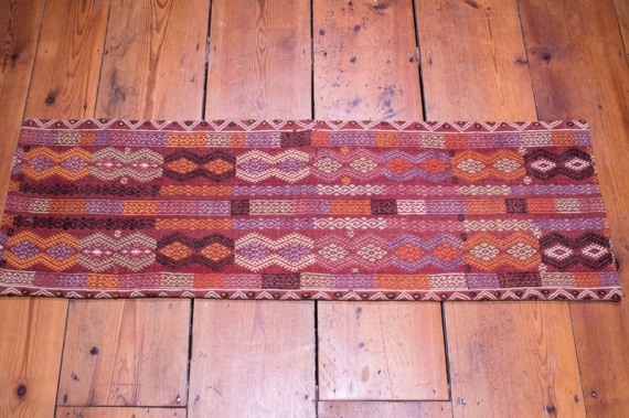 KC1344 Turkish Long Kilim Bolster Cushion Cover 38x116cm