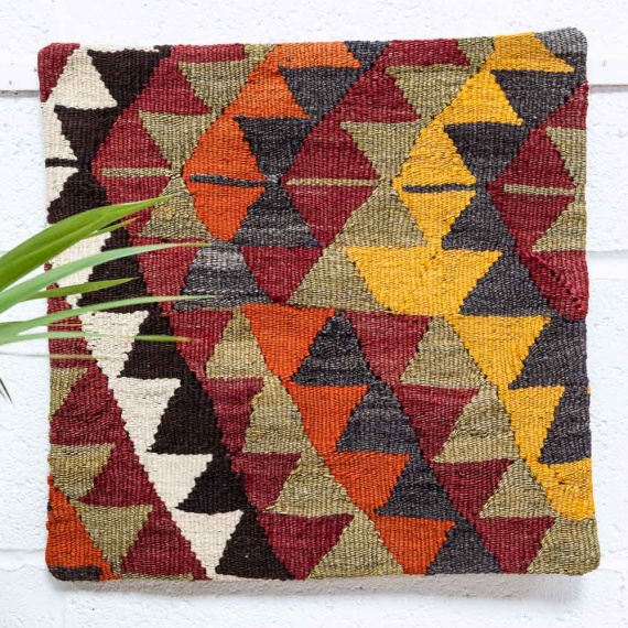 KC2165 Turkish Kilim Cushion Cover 40x40cm