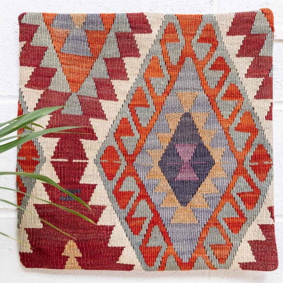 KC2209 Turkish Kilim Cushion Cover 50x50cm